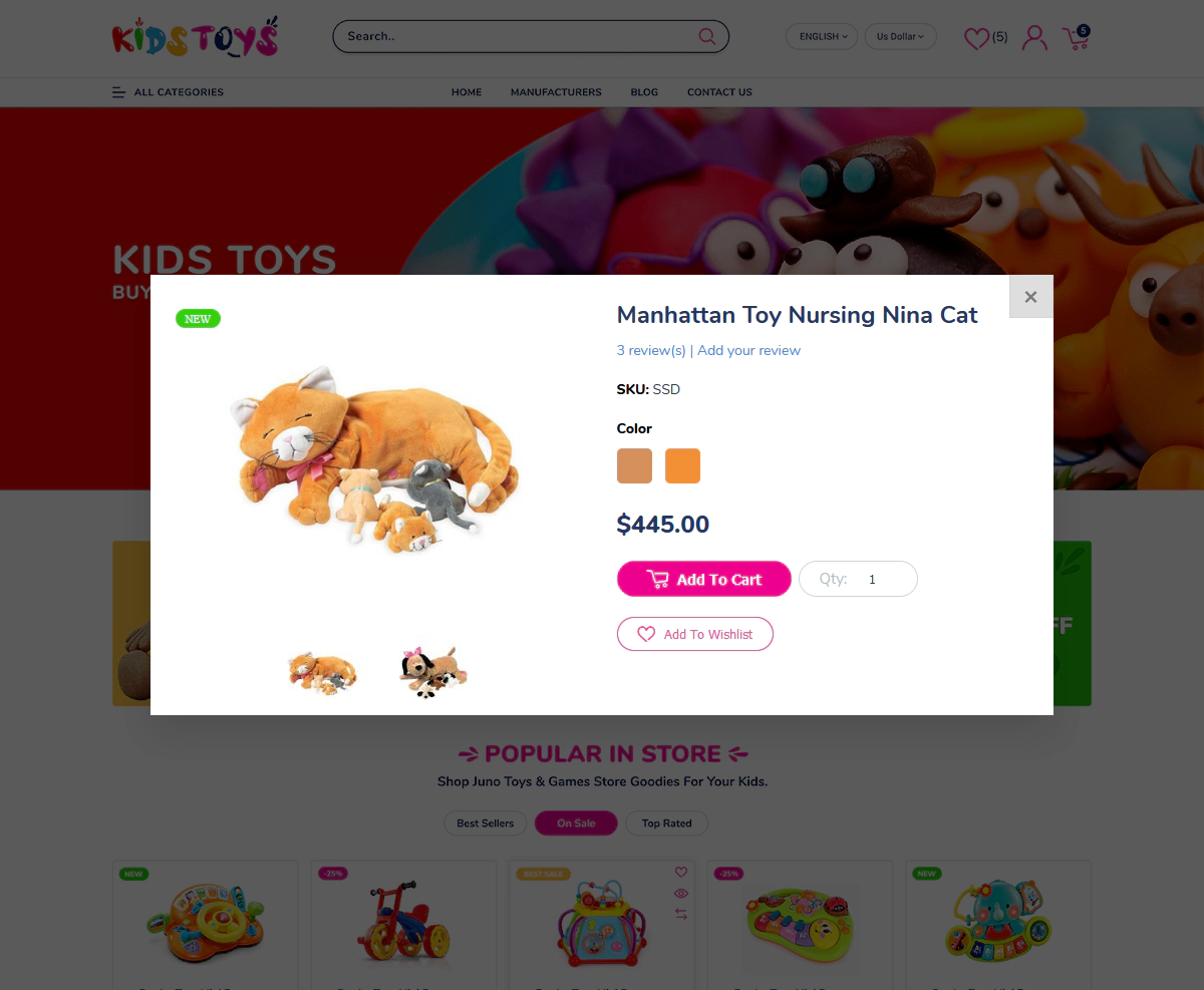 kidstoys theme quick view