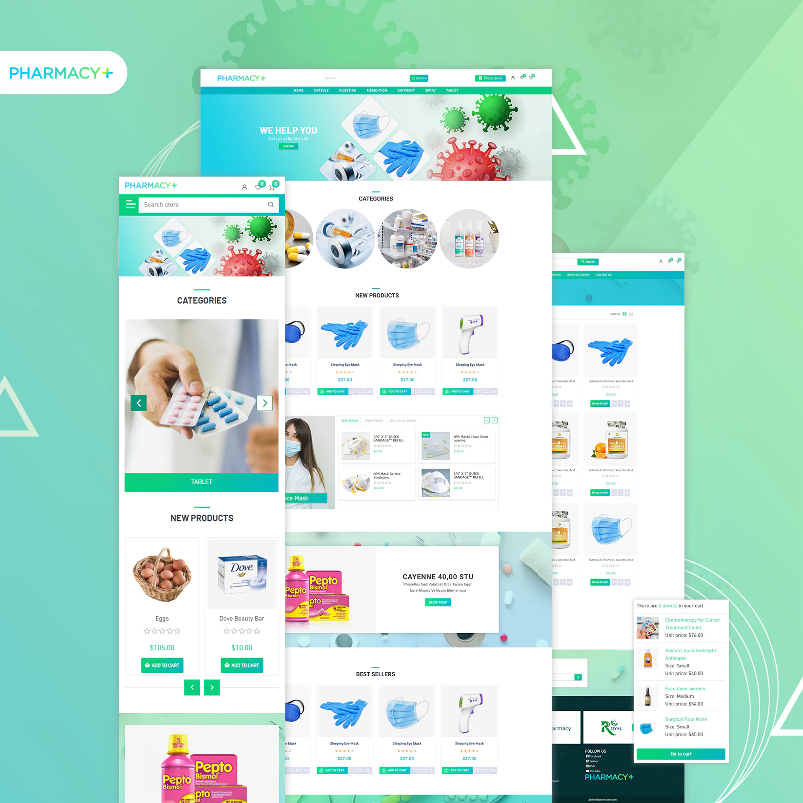 pharmacy theme all page
