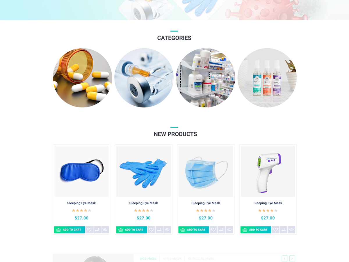 pharmacy theme ocarousel