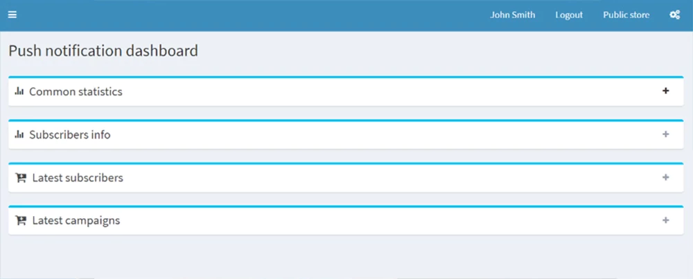 Smart Push Notifications Dashboard