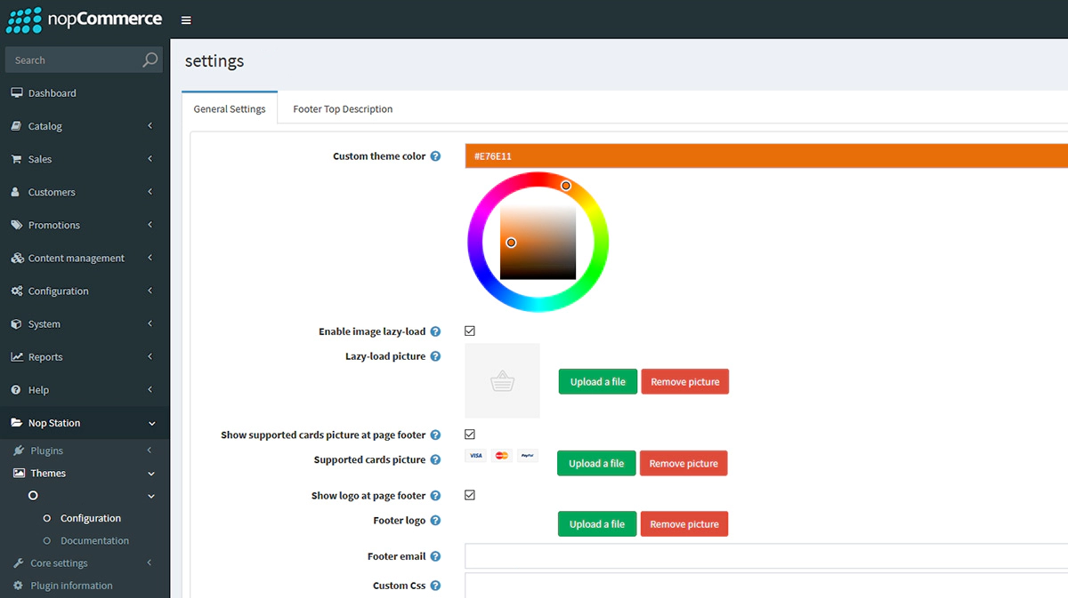 tulip theme configuration