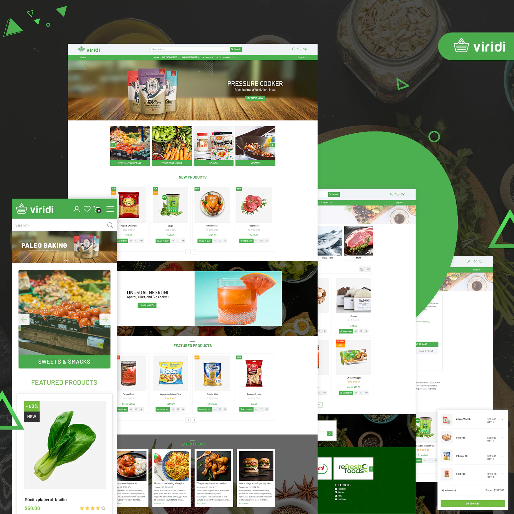 viridi theme all page