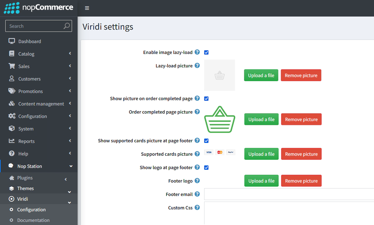 viridi theme configuration