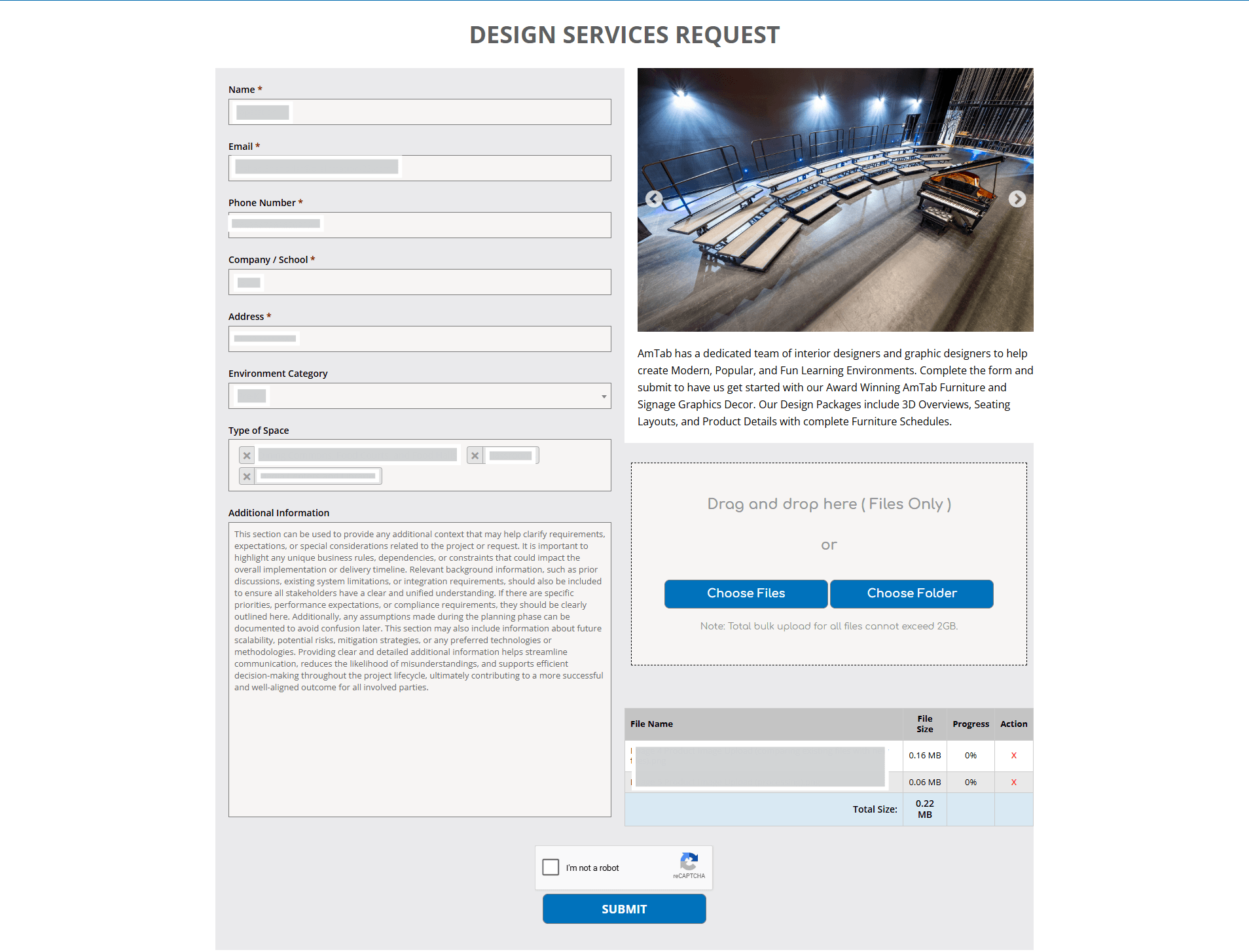 Design Services Request Form