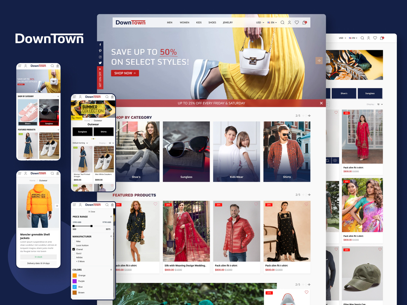 Downtown theme theme all page