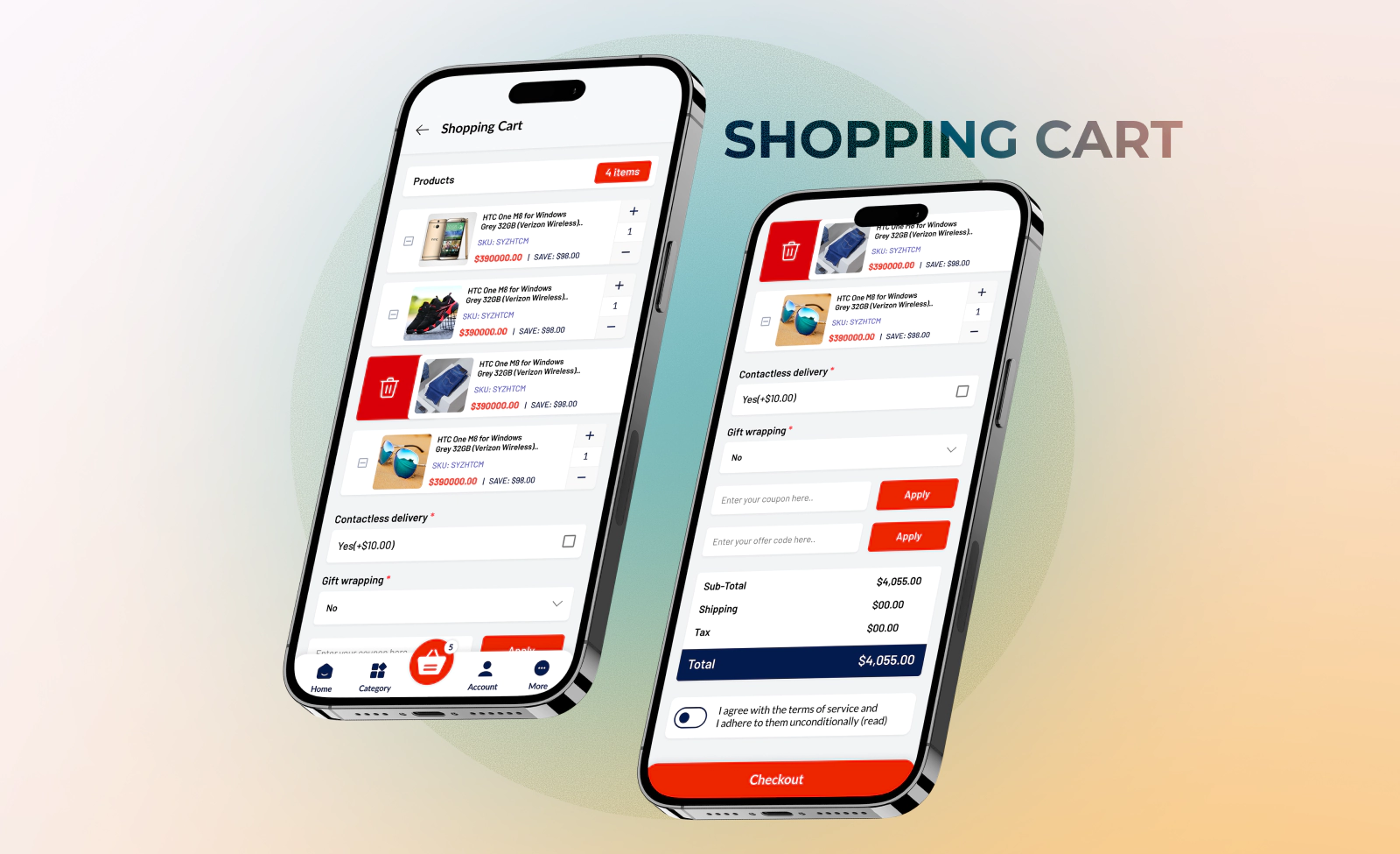 app banner product list