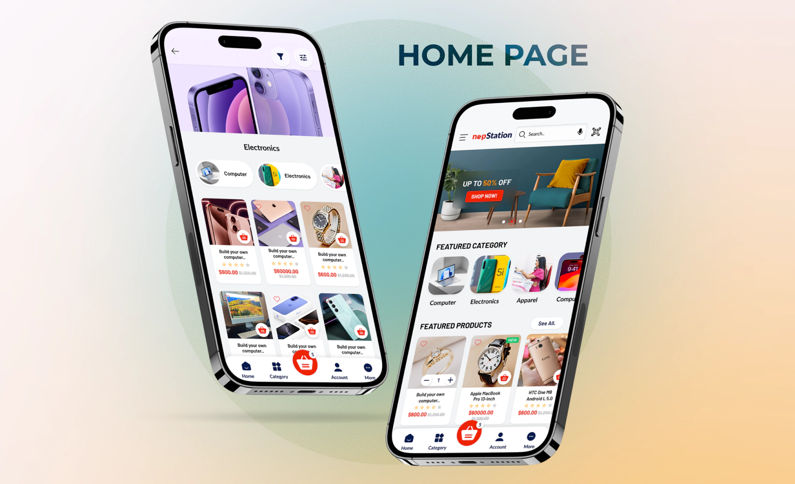 app banner home page