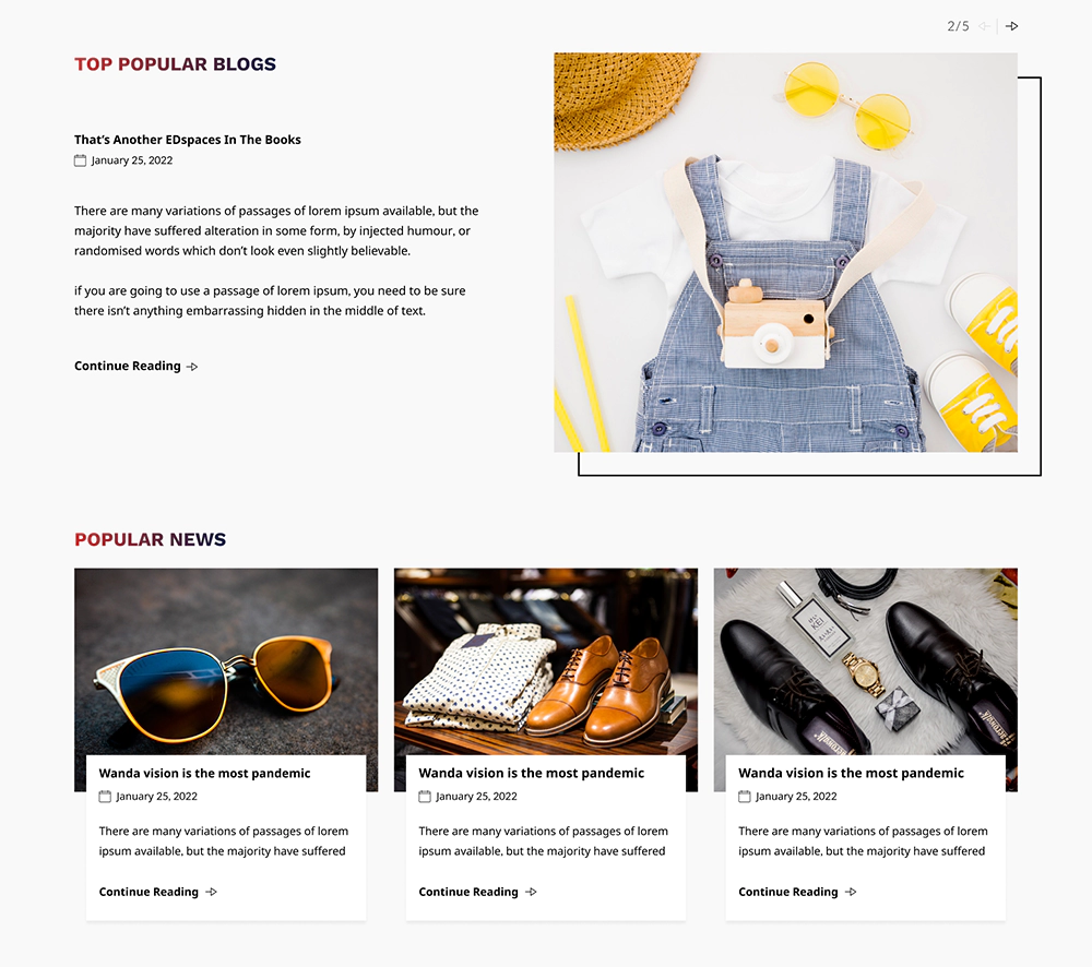 Downtown Theme blog and news