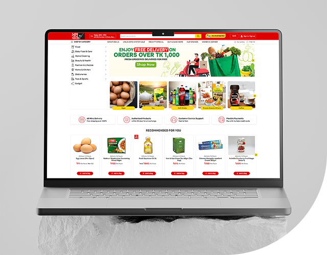 Shwapno web commerce catalog