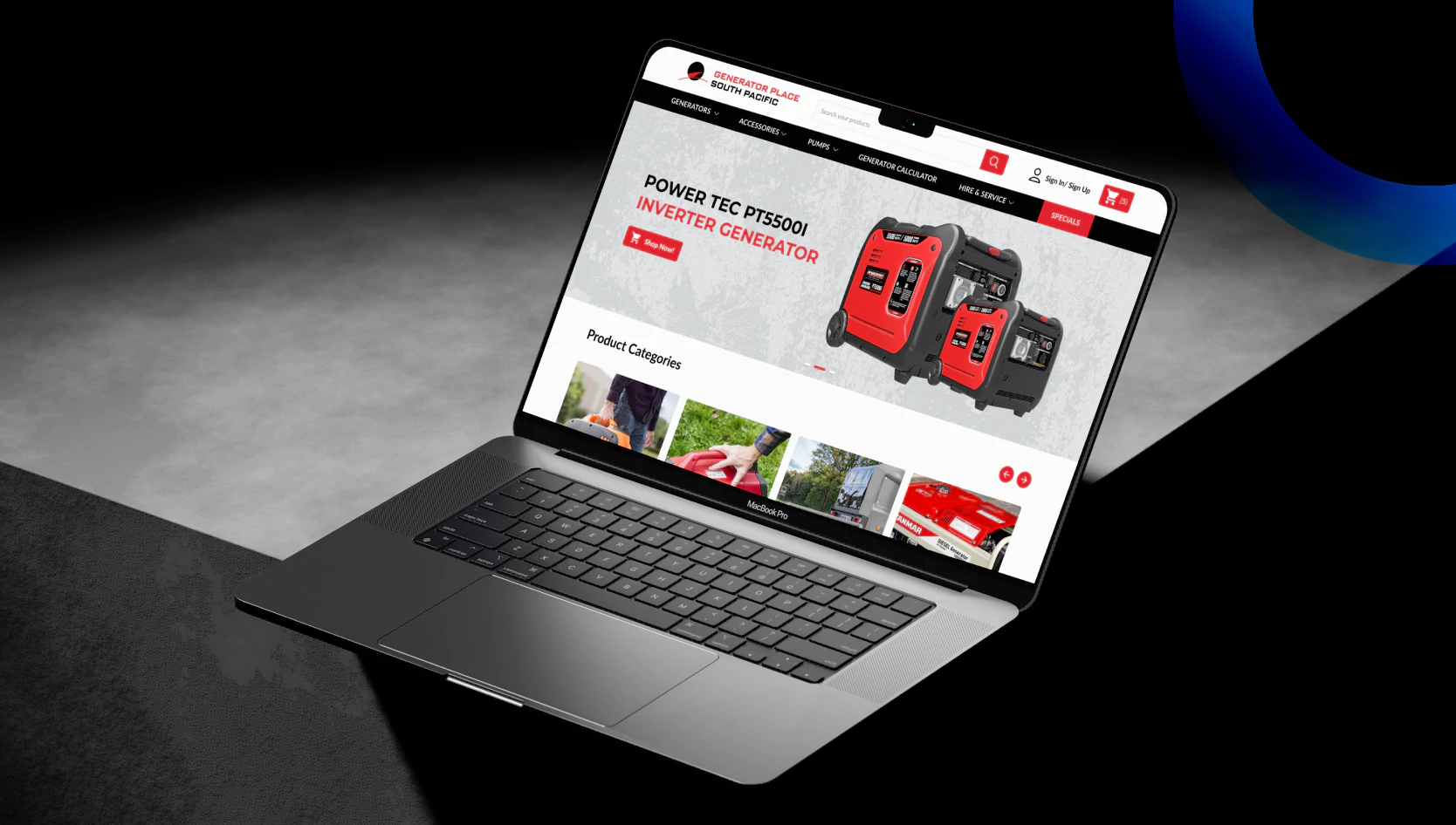 Generator Place Top Banner