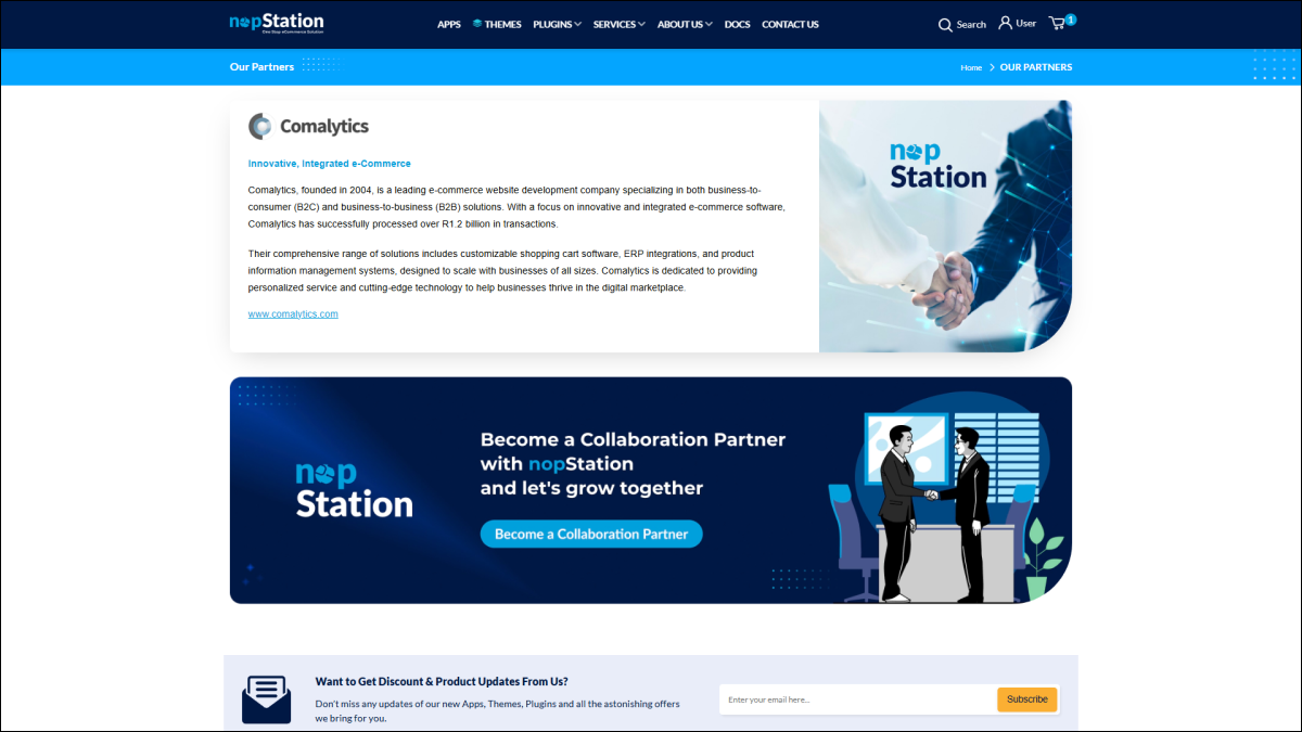 Partners section