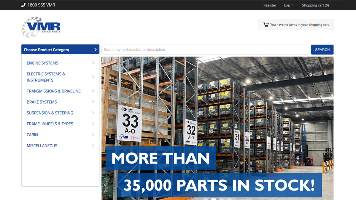 VMR Truck Parts Developing an Online Sales Channel for an Australian