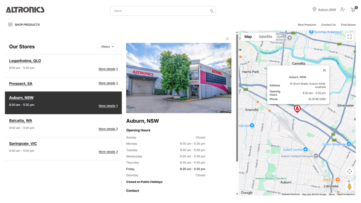 Store Locator - location-based commerce and pickup availability Store Locator - location-based commerce and pickup availability