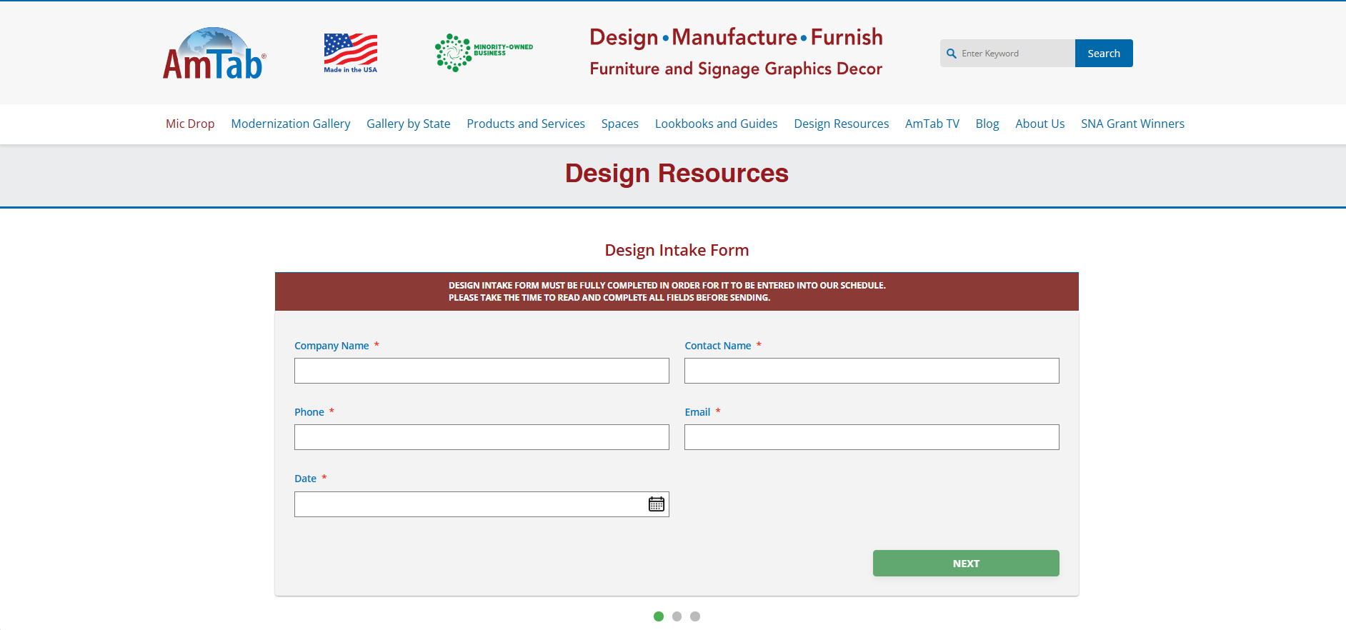 Design Intake Form Design Intake Form