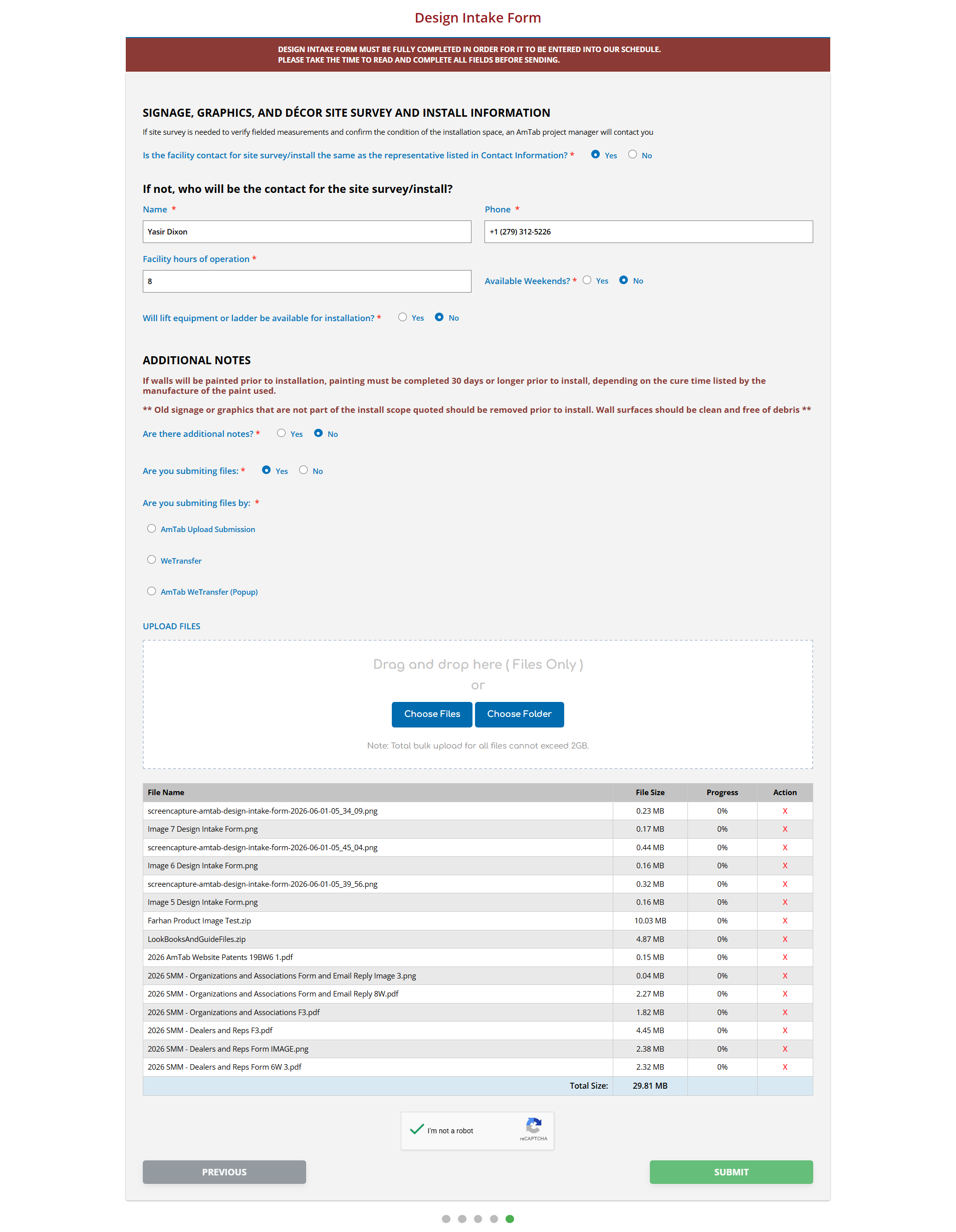 Design Intake Form Design Intake Form