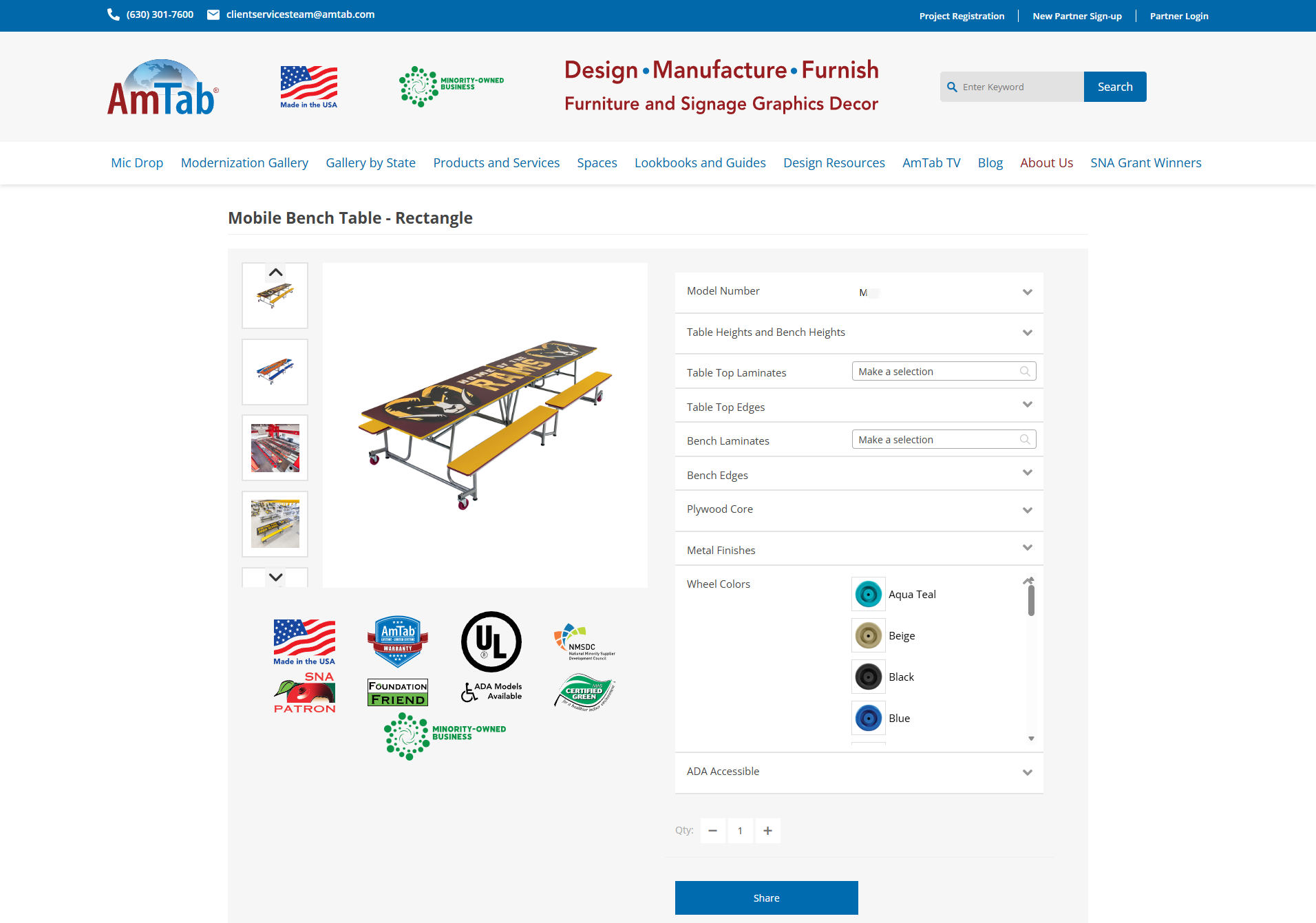 Global attribute change, customer-facing selector