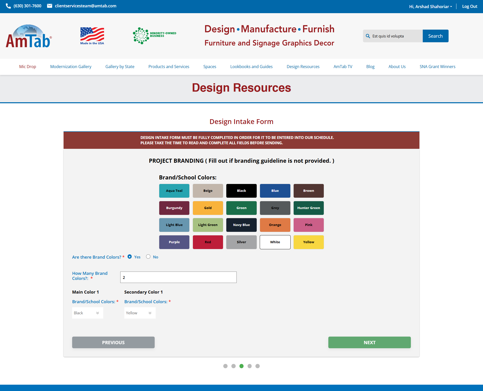 Design Intake Form