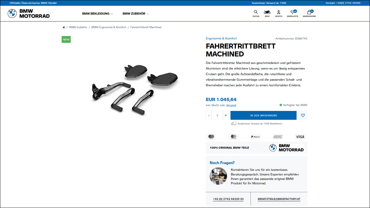 UX enhancements in product details