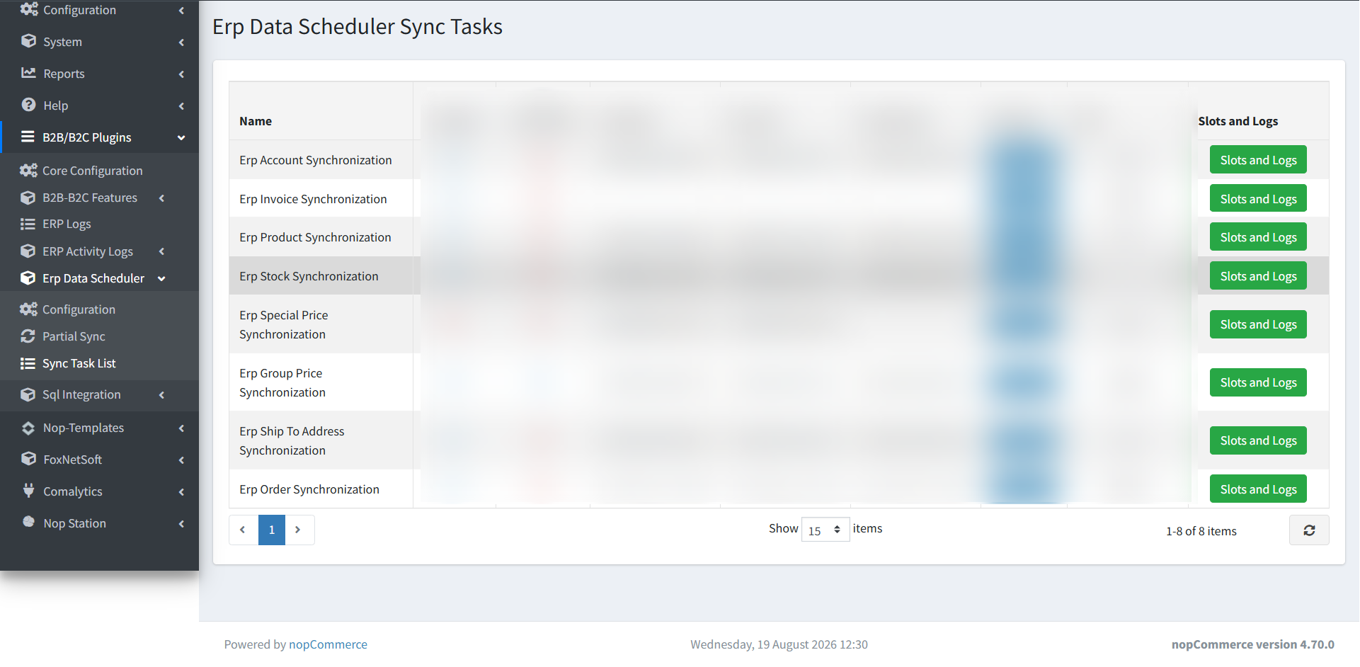 ERP data scheduler sync tasks ERP data scheduler sync tasks