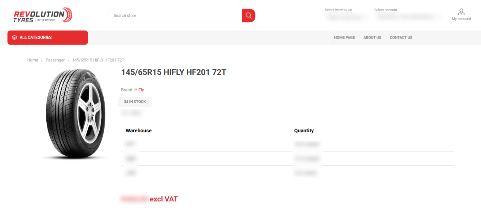 Product detail with per-warehouse stock visibility Product detail with per-warehouse stock visibility