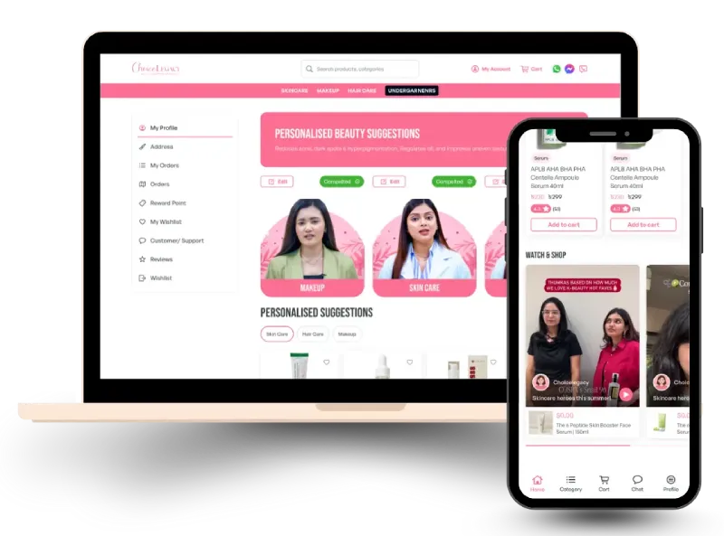 Powering Multi-brand Beauty via Signature Storefront & Mobile App