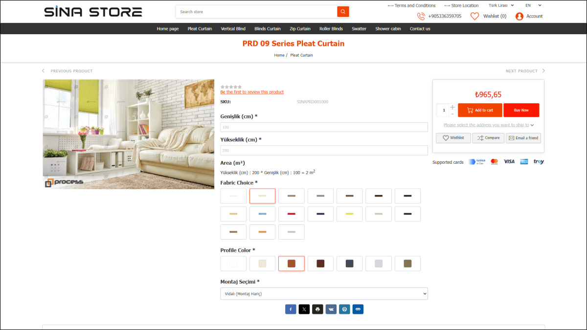 Square Area Price Calculator