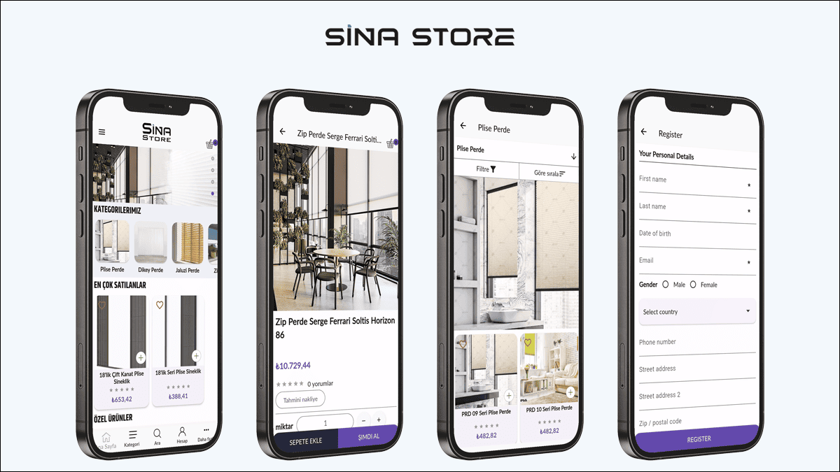 Flutter-based mobile app for storefront