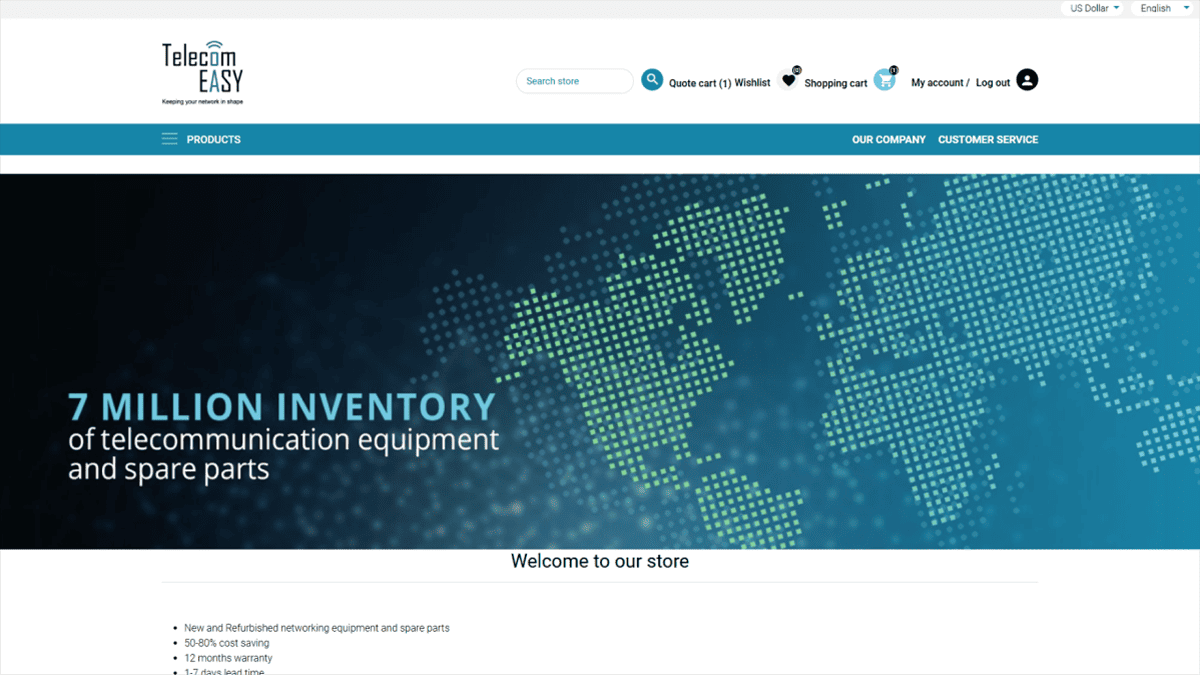 Telecom Easy: Website Renovation Journey from nopCommerce 3.90 to 4.50